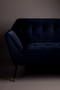 Deep Blue Velvet 2-Seater Sofa | Dutchbone Kate | DutchFurniture.com