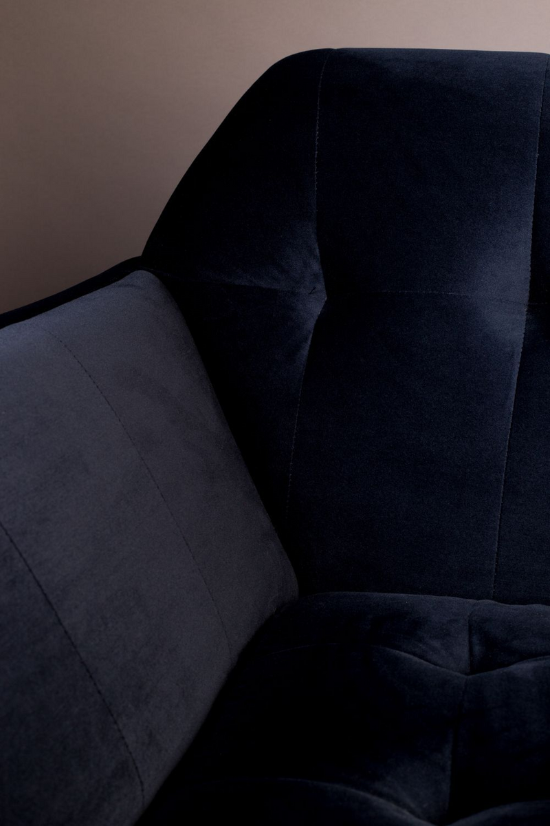 Deep Blue Velvet 2-Seater Sofa | Dutchbone Kate | DutchFurniture.com