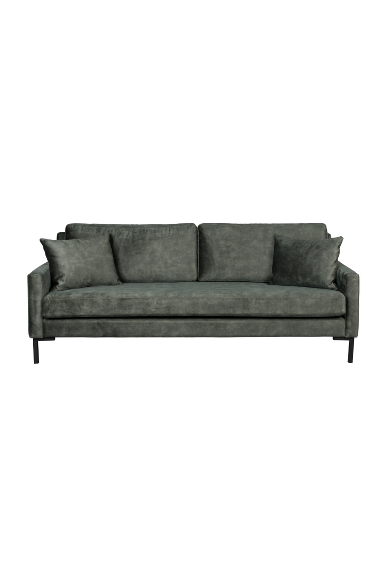 Green Upholstered 3-Seater Sofa | Dutchbone Houda | DutchFurniture.com