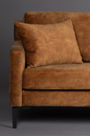 Caramel Upholstered 3-Seater Sofa | Dutchbone Houda | DutchFurniture.com