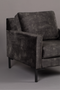 Dark Gray Upholstered 1-Seater Sofa | Dutchbone Houda | Dutchfurniture.com