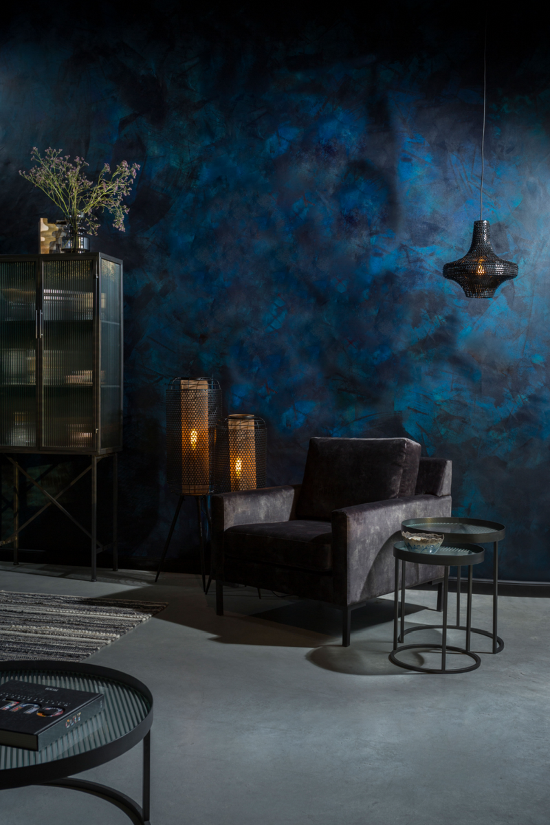 Dark Gray Upholstered 1-Seater Sofa | Dutchbone Houda | Dutchfurniture.com