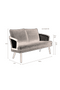 Rattan Backrest Upholstered Sofa | Dutchbone Manou | Dutchfurniture.com