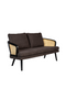 Rattan Backrest Upholstered Sofa | Dutchbone Manou | Dutchfurniture.com