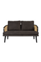 Rattan Backrest Upholstered Sofa | Dutchbone Manou | Dutchfurniture.com