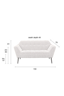 Bouclé Tufted Sofa | Dutchbone Kate | Dutchfurniture.com