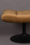 Gold Brown Upholstered Ottoman | Dutchbone Bar | DutchFurniture.com