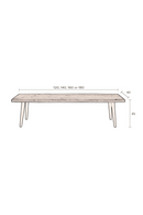 Walnut Dining Bench XL | Dutchbone Alagon | DutchFurniture.com