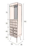 Wooden Wine Cabinet | Dutchbone Vino | DutchFurniture.com