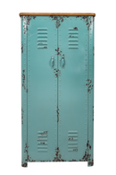 Turquoise Metal Accent Cabinet | Dutchbone Rusty | DutchFurniture.com