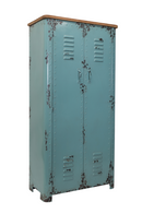 Turquoise Metal Accent Cabinet | Dutchbone Rusty | DutchFurniture.com