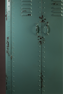 Turquoise Metal Accent Cabinet | Dutchbone Rusty | DutchFurniture.com