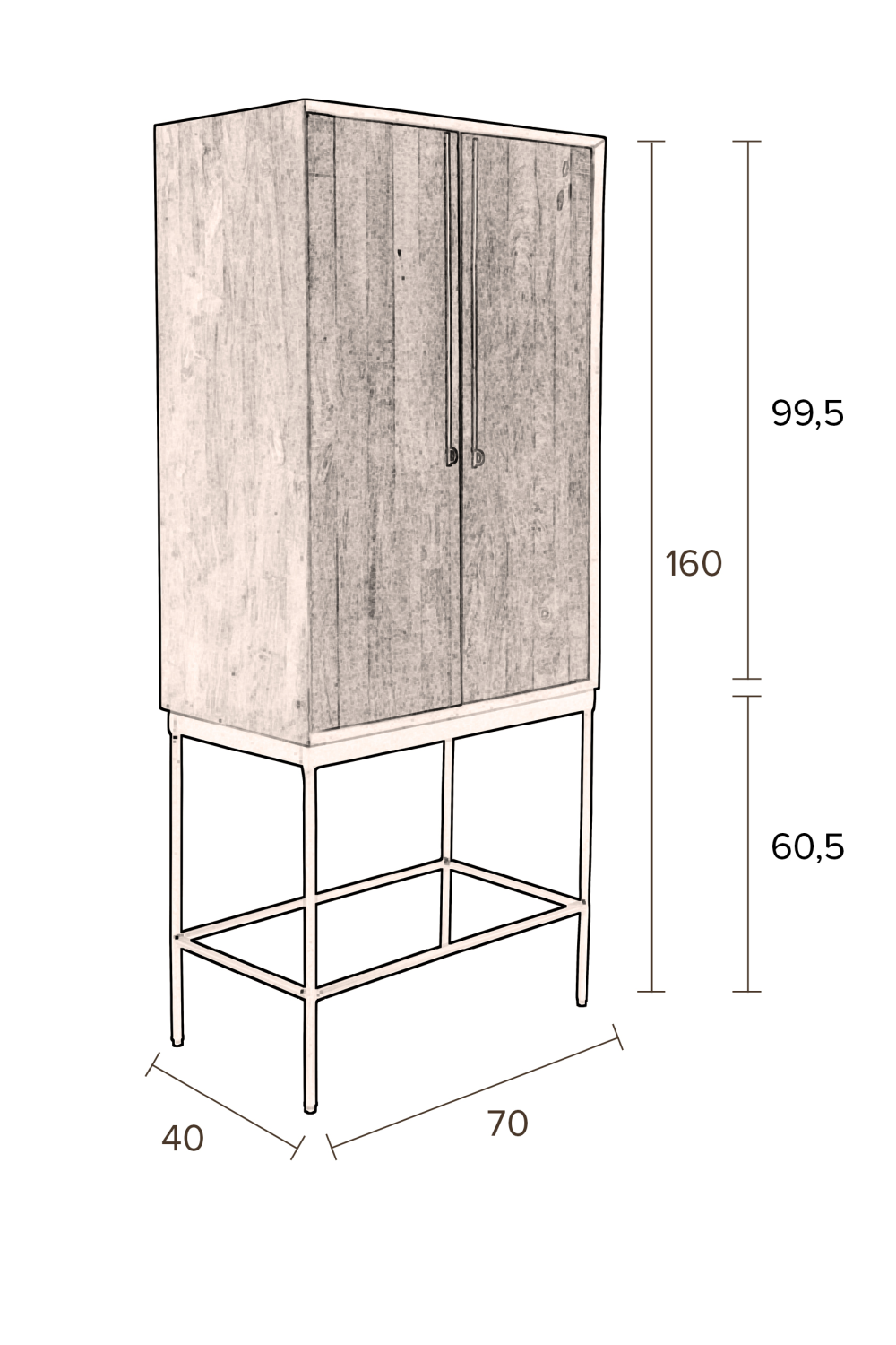 Acacia Wood Accent Cabinet | Dutchbone Nairobi | DutchFurniture.com