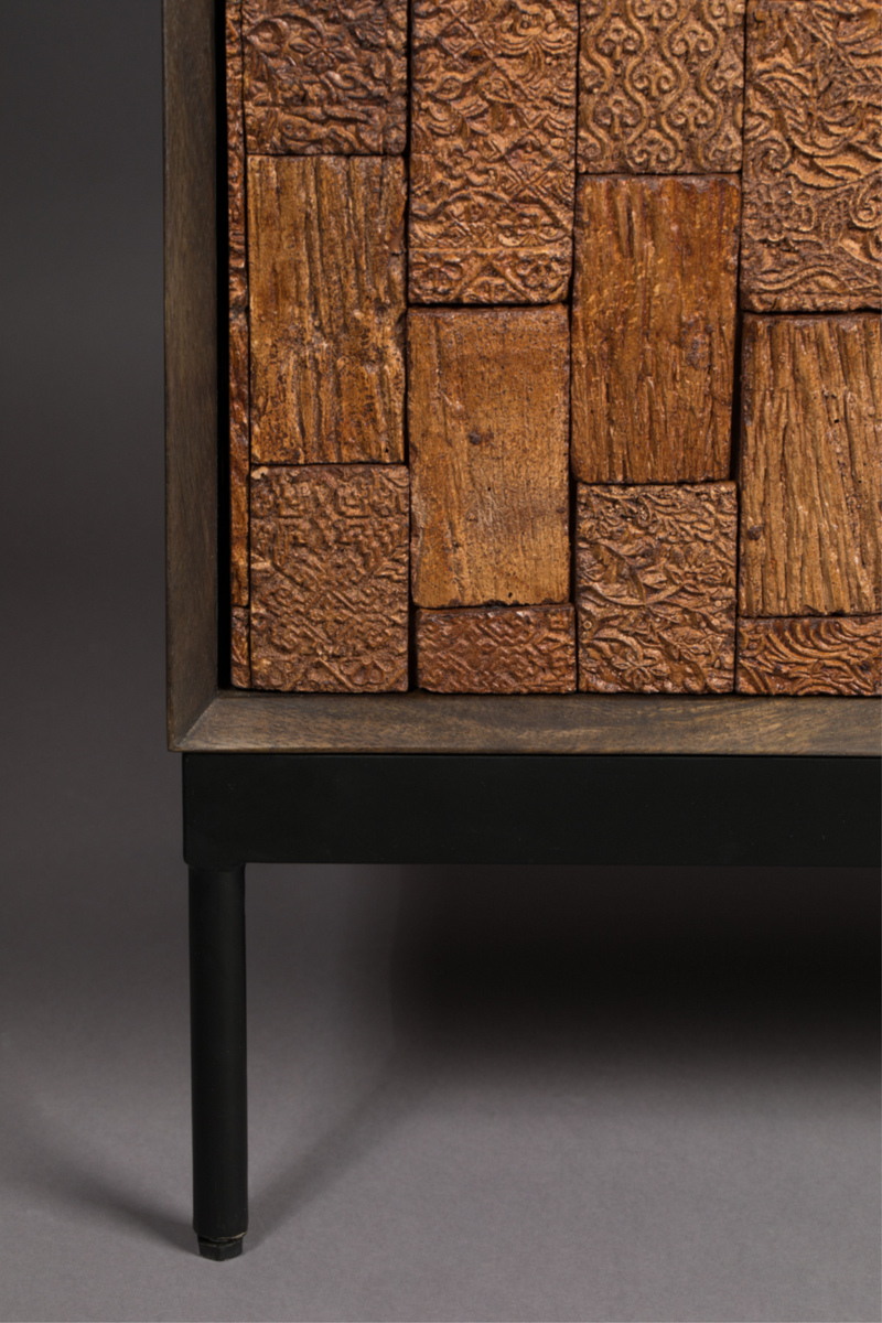 Carved Wood Sideboard | Dutchbone Chisel | DutchFurniture.com