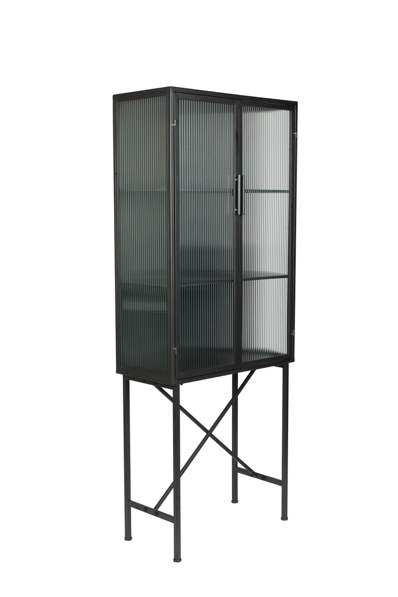 Ribbed Glass Door Cabinet | Dutchbone Boli | Dutchfurniture.com