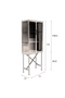 Ribbed Glass Door Cabinet | Dutchbone Boli | Dutchfurniture.com