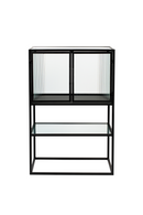 Black Framed Glass Cabinet | Dutchbone Boli | Dutchfurniture.com