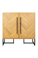 Herringbone Patterned Acacia Cabinet | Dutchbone Class | Dutchfurniture.com