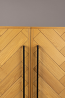 Herringbone Patterned Acacia Cabinet | Dutchbone Class | Dutchfurniture.com