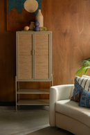 Fir & Rattan Cabinet | Dutchbone Yasu | Dutchfurniture.com