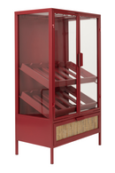 Red Wooden Wine Cabinet | Dutchbone Mori | Dutchfurniture.com