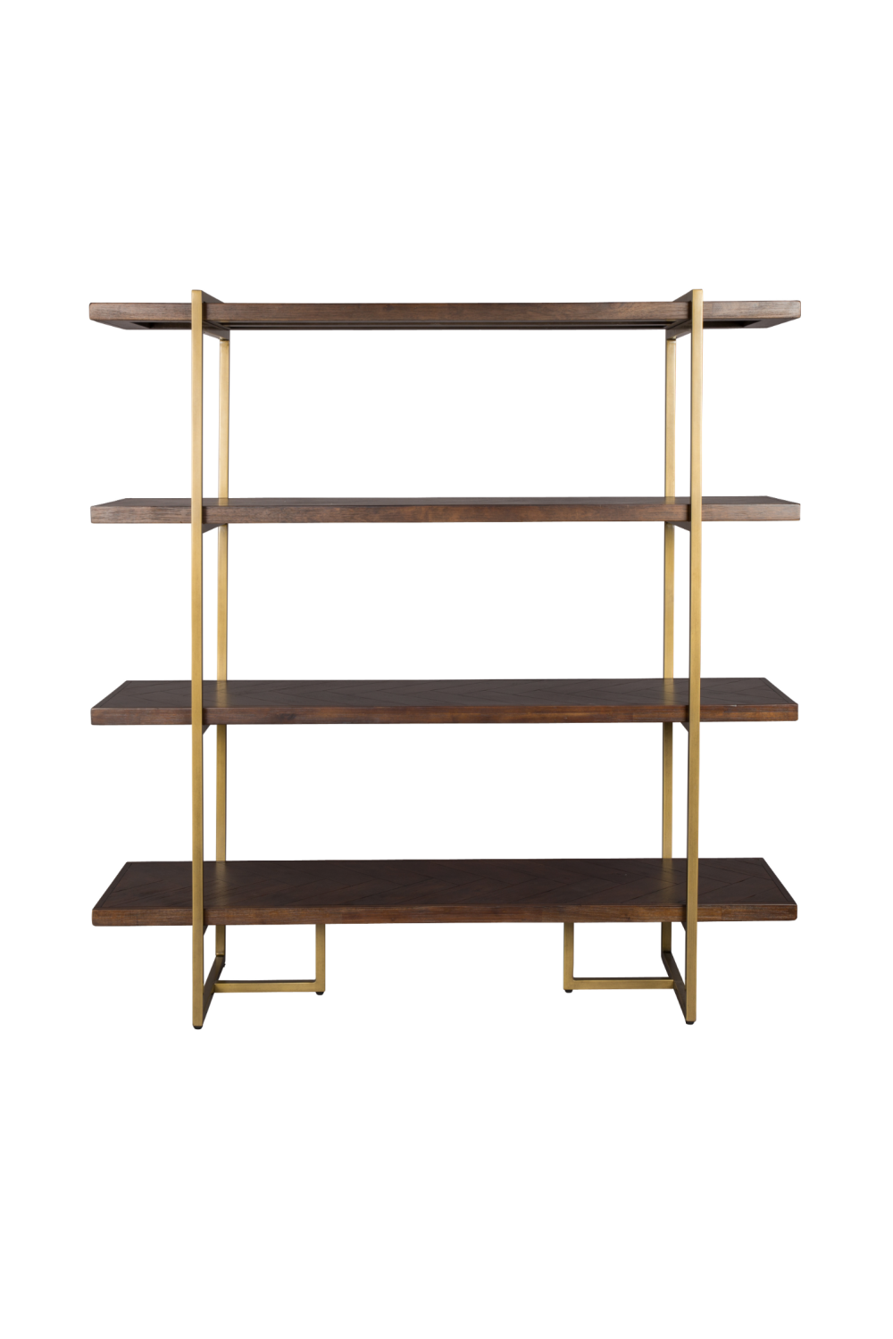 Acacia Wood 4-Shelf Bookcase | Dutchbone Class | DutchFurniture.com