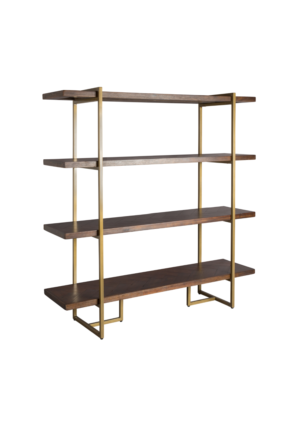 Acacia Wood 4-Shelf Bookcase | Dutchbone Class | DutchFurniture.com