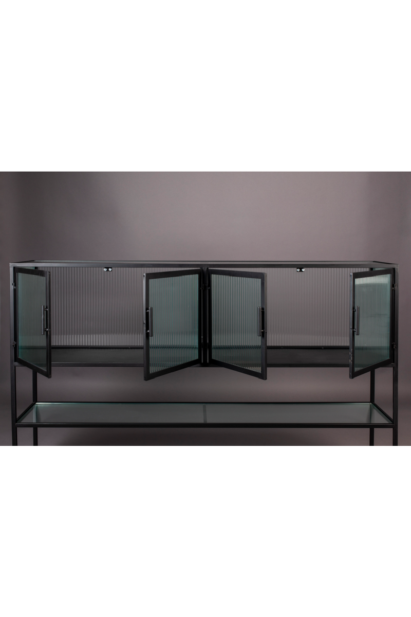 Black Framed Glass Sideboard | Dutchbone Boli | Dutchfurniture.com