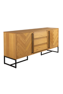 Wooden Herringbone Patterned Sideboard | Dutchbone Class | Dutchfurniture.com