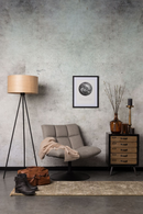 Drum Shade Tripod Floor Lamp | Dutchbone Woodland | DutchFurniture.com