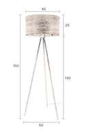 Drum Shade Tripod Floor Lamp | Dutchbone Woodland | DutchFurniture.com