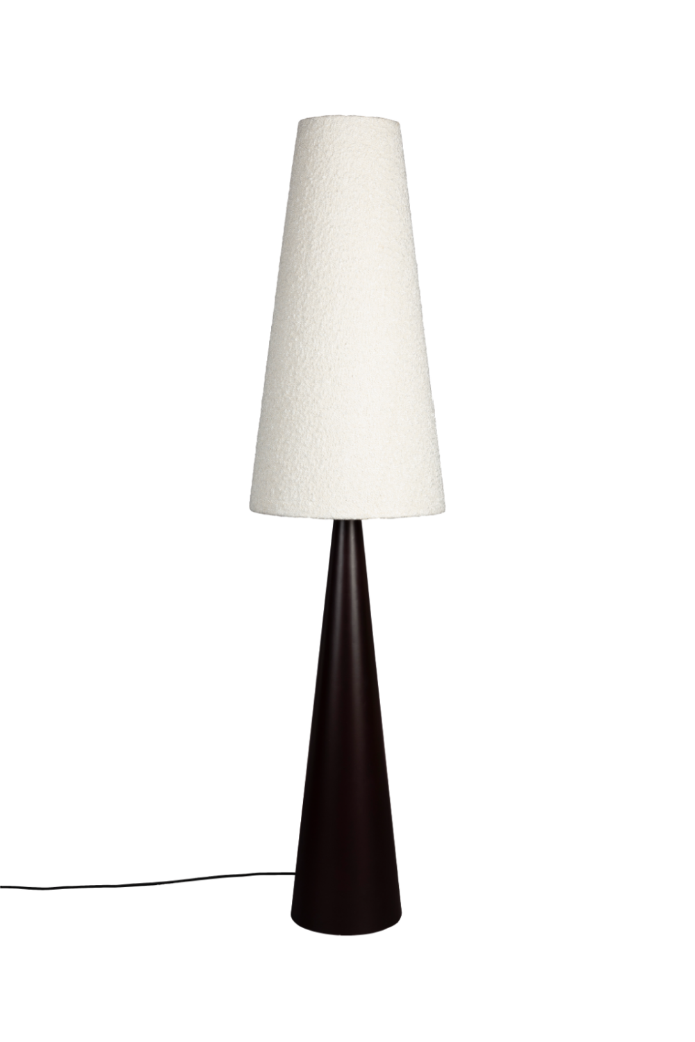 Beige Bouclé Conical Floor Lamp | Dutchbone Miki | Dutchfurniture.com