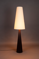 Beige Bouclé Conical Floor Lamp | Dutchbone Miki | Dutchfurniture.com