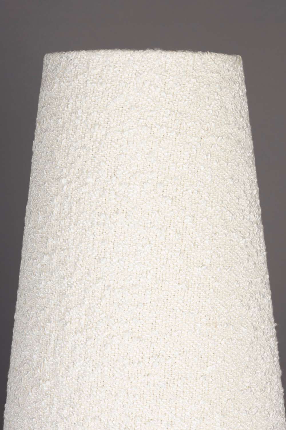 Beige Bouclé Conical Floor Lamp | Dutchbone Miki | Dutchfurniture.com