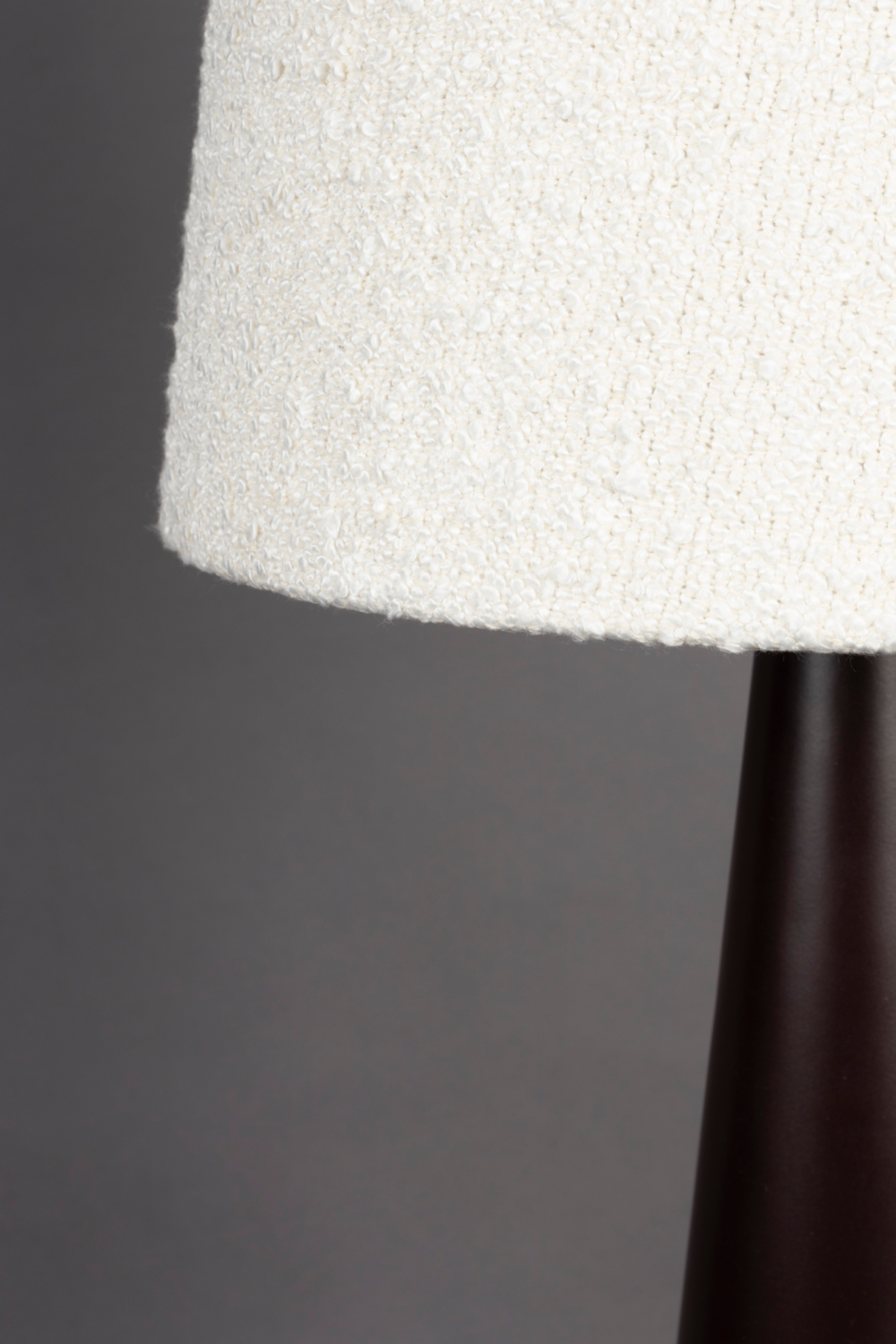 Beige Bouclé Conical Floor Lamp | Dutchbone Miki | Dutchfurniture.com