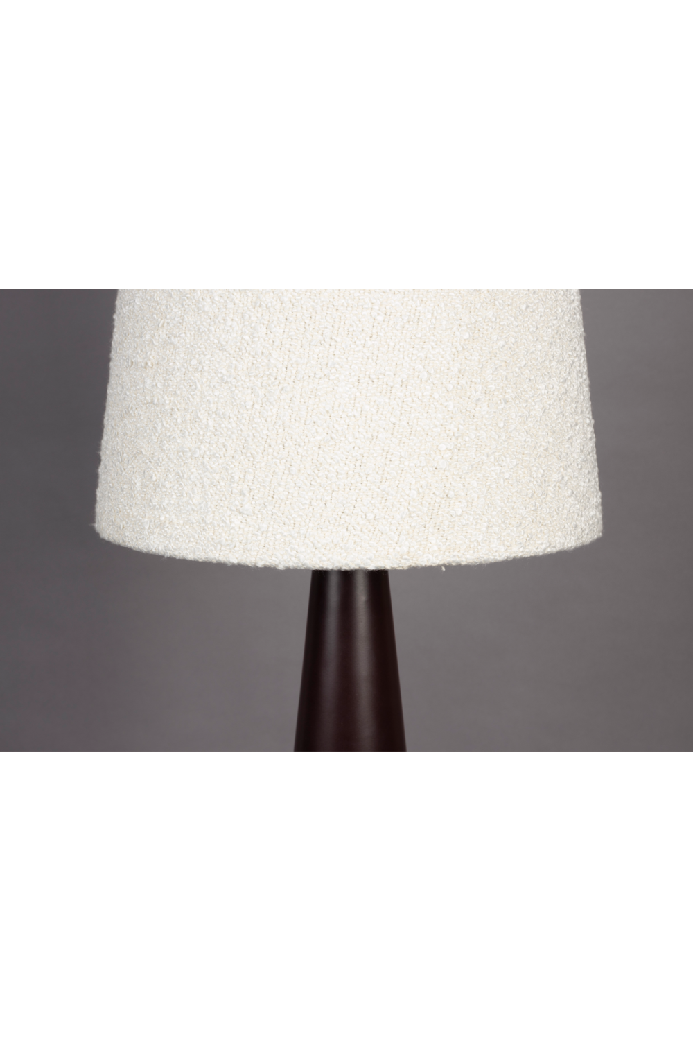 Beige Bouclé Conical Floor Lamp | Dutchbone Miki | Dutchfurniture.com