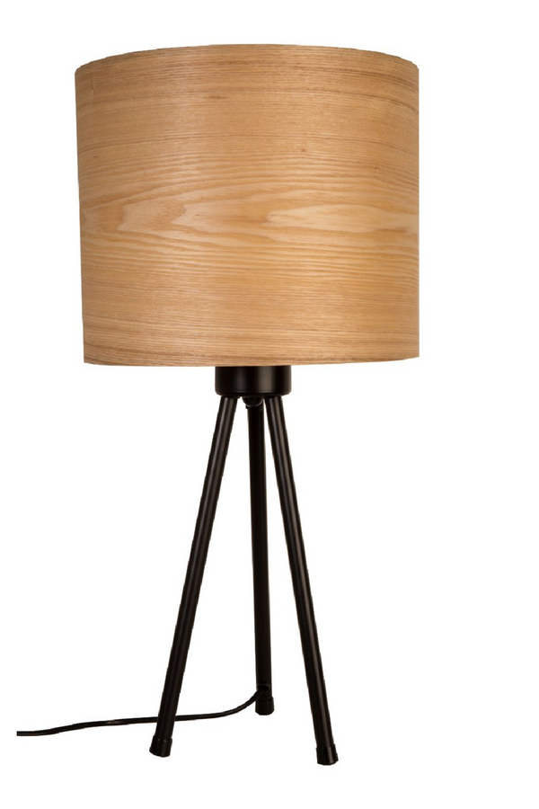 Drum Shade Tripod Table Lamp | Dutchbone Woodland | DutchFurniture.com