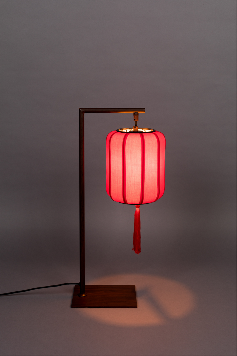 Red Lantern Table Lamp | Dutchbone Suoni | DutchFurniture.com