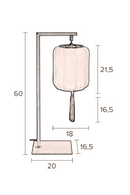 Red Lantern Table Lamp | Dutchbone Suoni | DutchFurniture.com