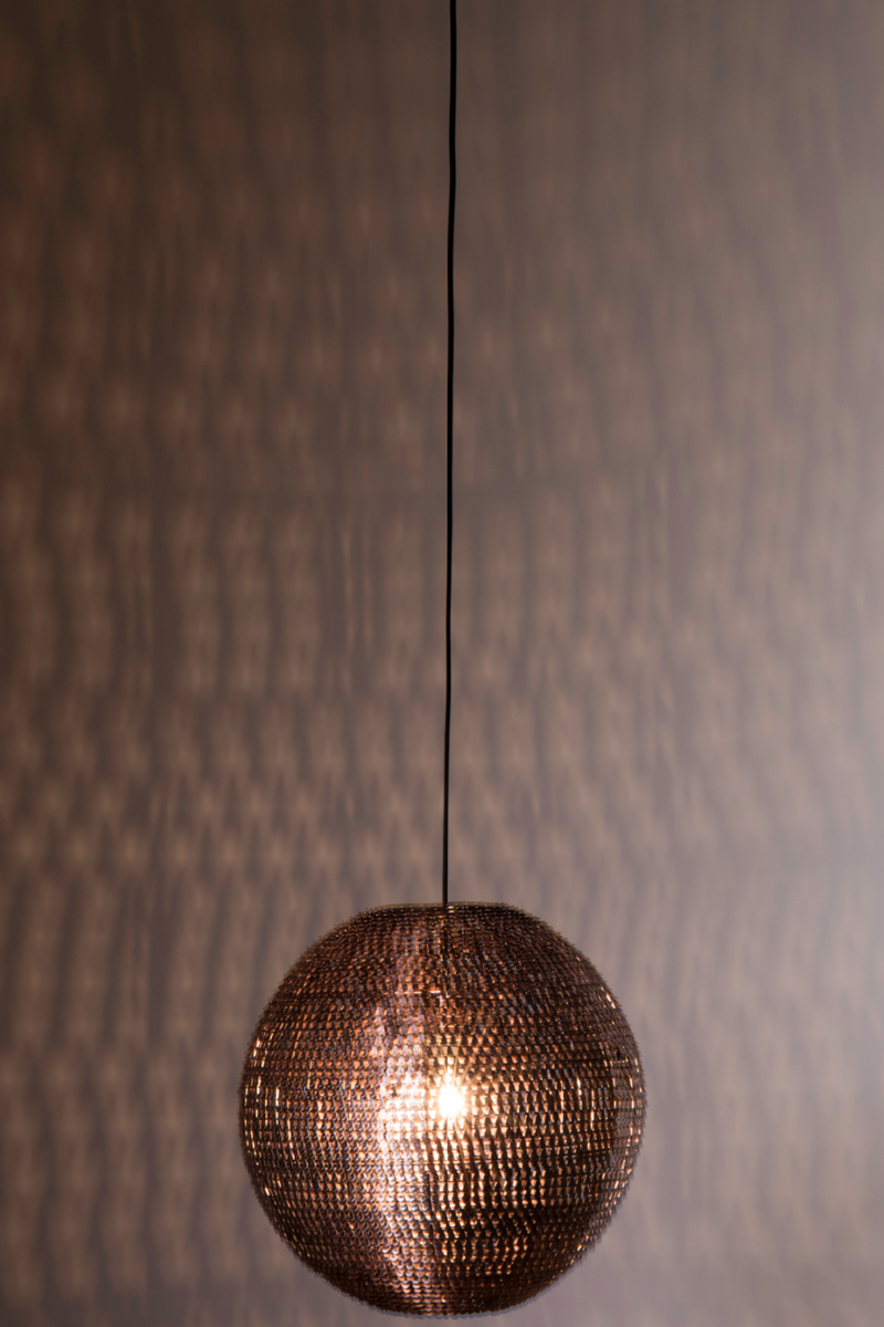 Copper Round Pendant Lamp L | Dutchbone Cooper | DutchFurniture.com