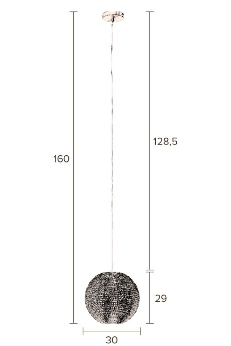 Copper Round Pendant Lamp M | Dutchbone Cooper | DutchFurniture.com