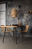 Rattan Wood Pendant Lamp | Dutchbone Kubu |  DutchFurniture.com