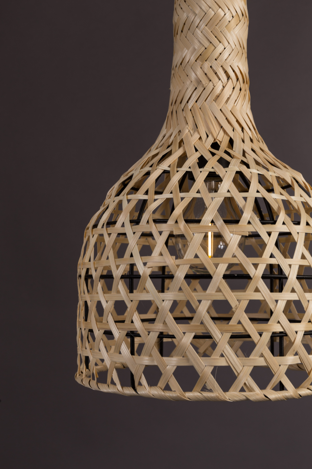 Braided Bamboo Pendant Lamp | Dutchbone Boo | Dutchfurniture.com