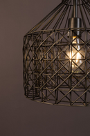Gray Metal Weave Pendant Lamp M | Dutchbone Jim | DutchFurniture.com