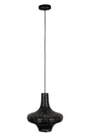 Black Metal Pendant Lamp M | Dutchbone Trooper | DutchFurniture.com