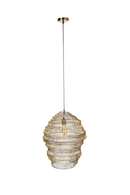 Sculptural Gold Pendant Lamp | Dutchbone Luca | Oroatrade.com