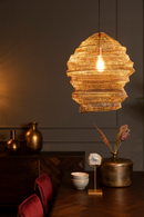 Sculptural Gold Pendant Lamp | Dutchbone Luca | Oroatrade.com