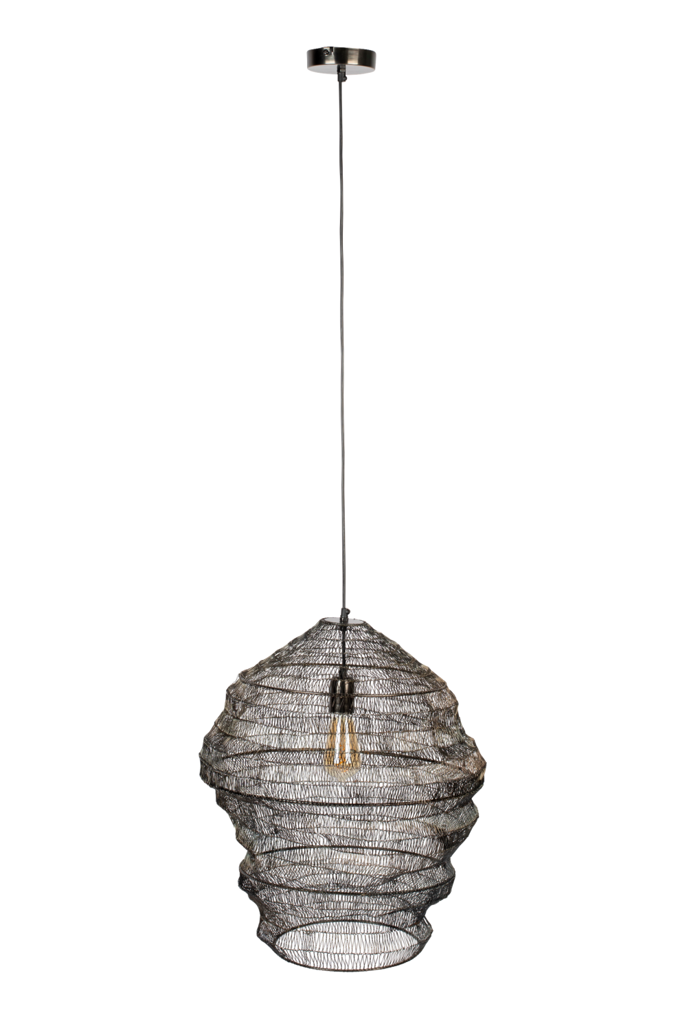 Sculptural Black Pendant Lamp | Dutchbone Luca | Dutchfurniture.com