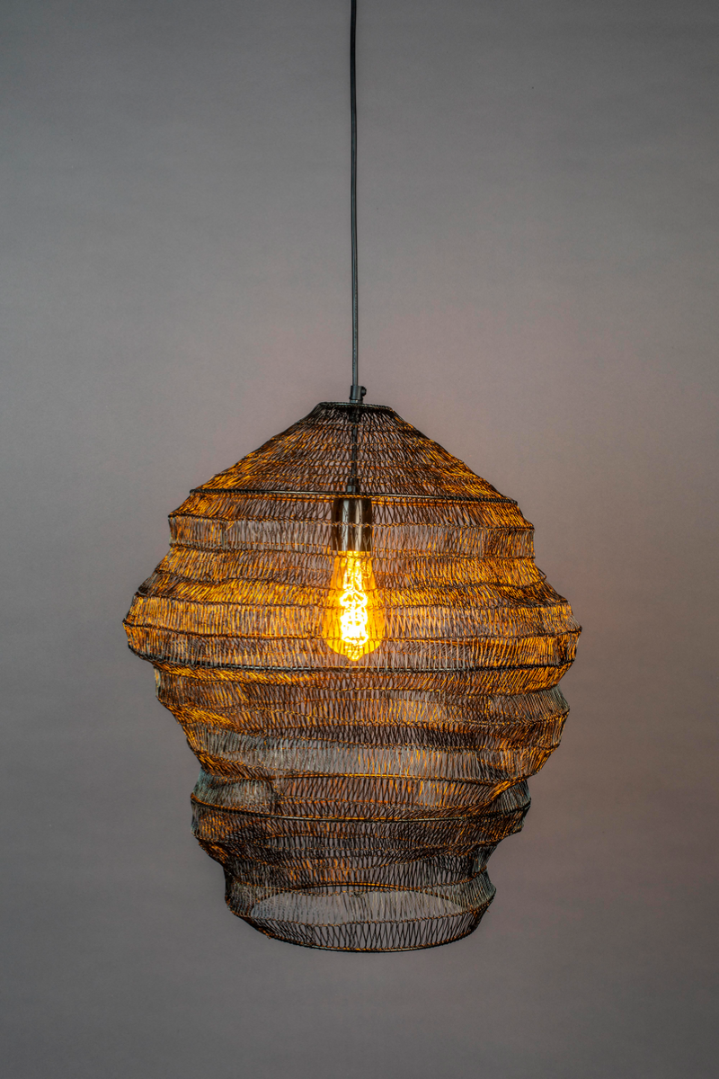 Sculptural Black Pendant Lamp | Dutchbone Luca | Dutch Furniture ...