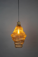 Sculptural Gold Pendant Lamp | Dutchbone Luca | Oroatrade.com